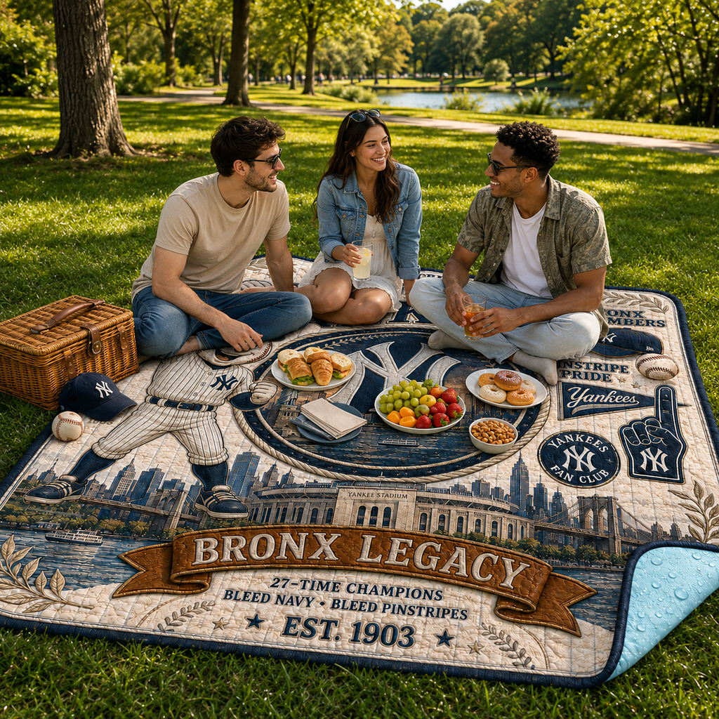NYY Premium Picnic Blanket NHVH