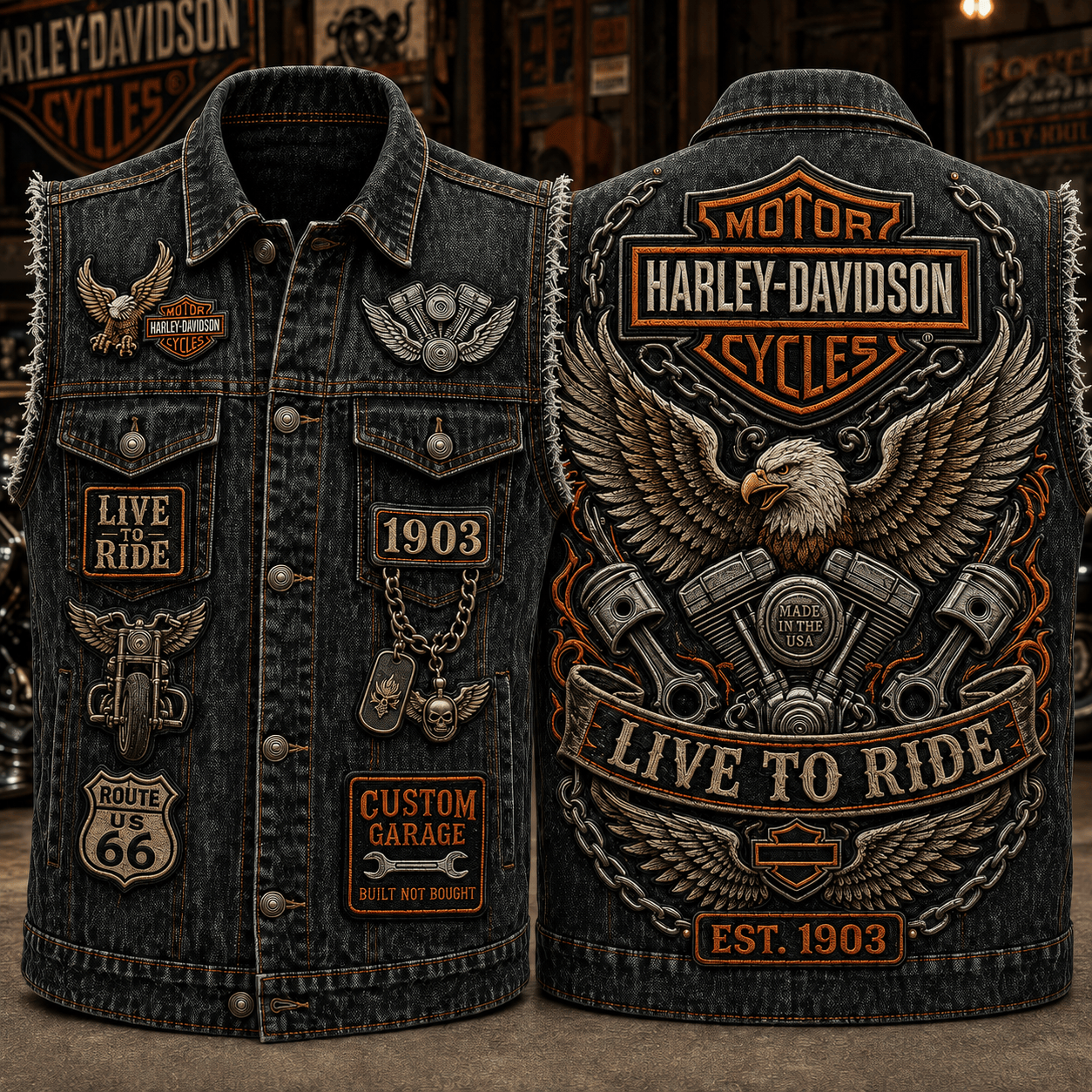 HLDV PREMIUM DENIM VEST TTNL