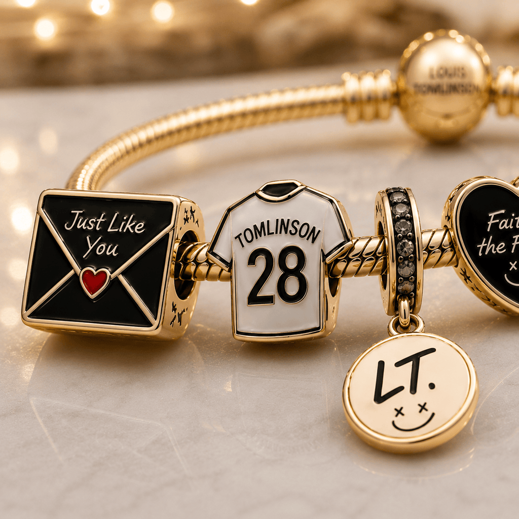 LTLS Gold Charm Bracelet Set VTH