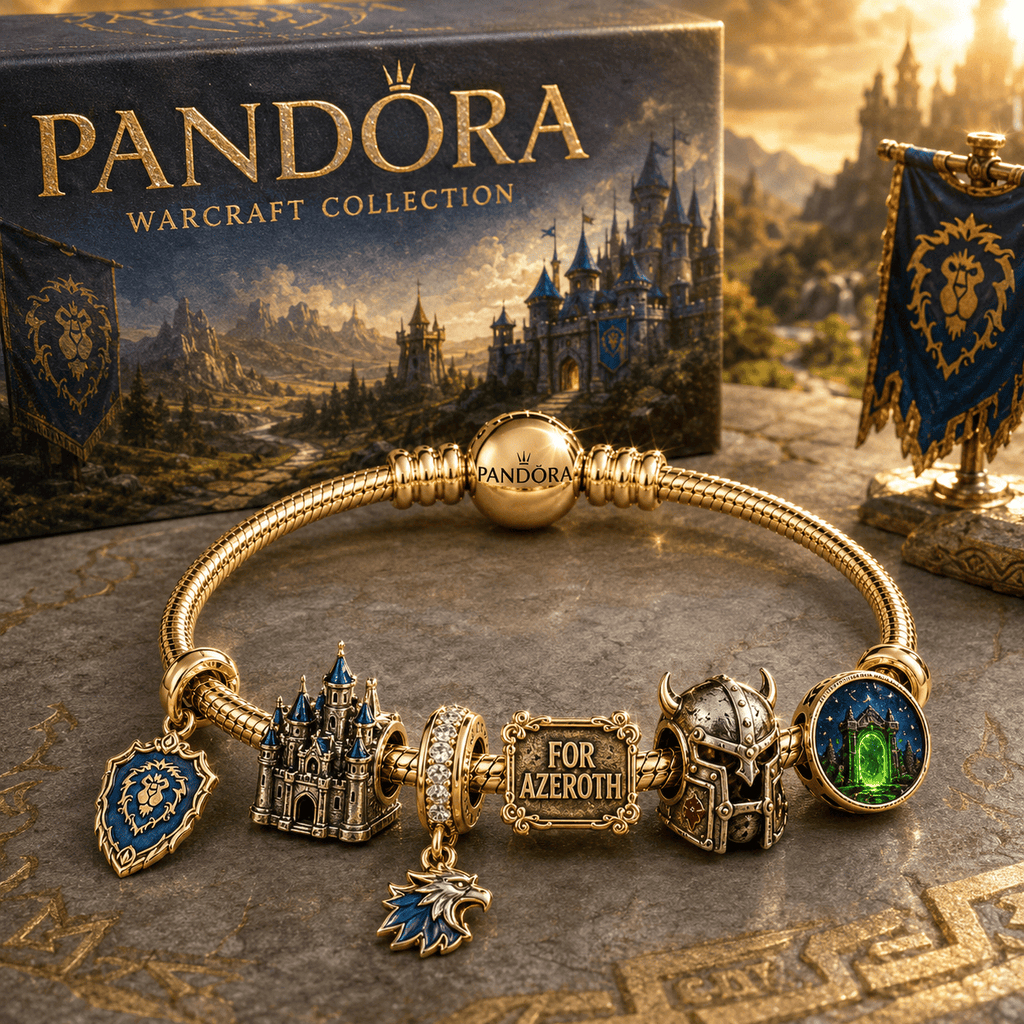 WWC Gold Charm Bracelet Set PTT