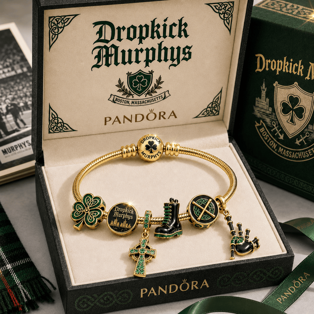 DKMP Gold Charm Bracelet Set TTTT